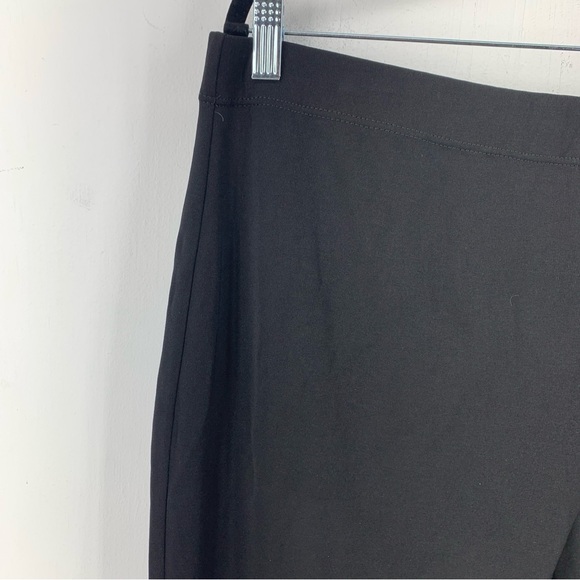 Susan Graver Womens XL Pull On Pants Elastic Waist Ponte Straight Leg Black - Picture 4 of 9
